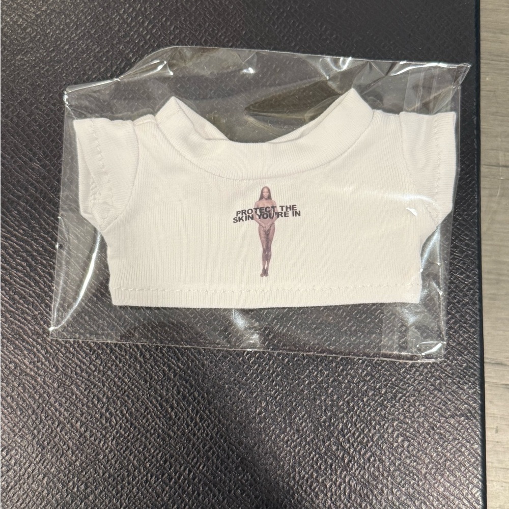 Labubu Marc Jacobs Protect the Skin You’re In T-shirt - Picture 3 of 4